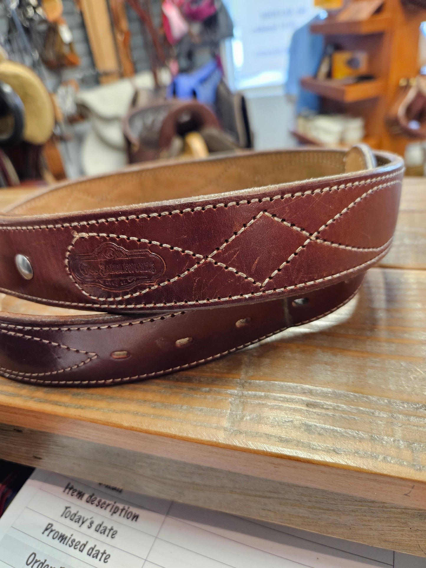 CUSTOM Leather Gunslinger Belt