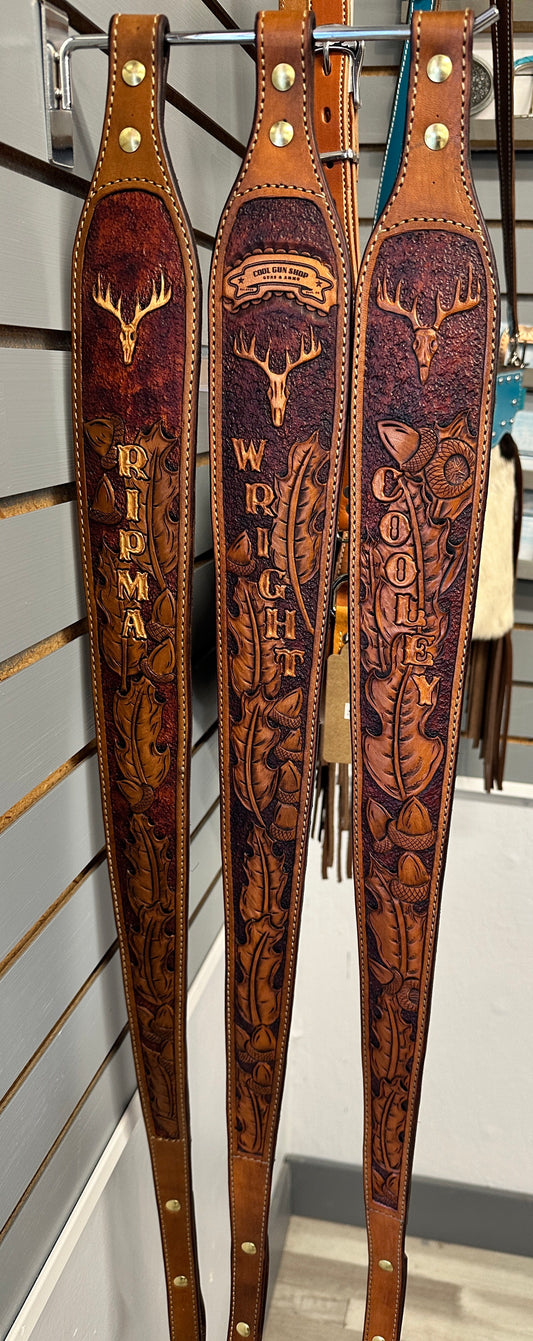 Custom made handcrafted rifle slings