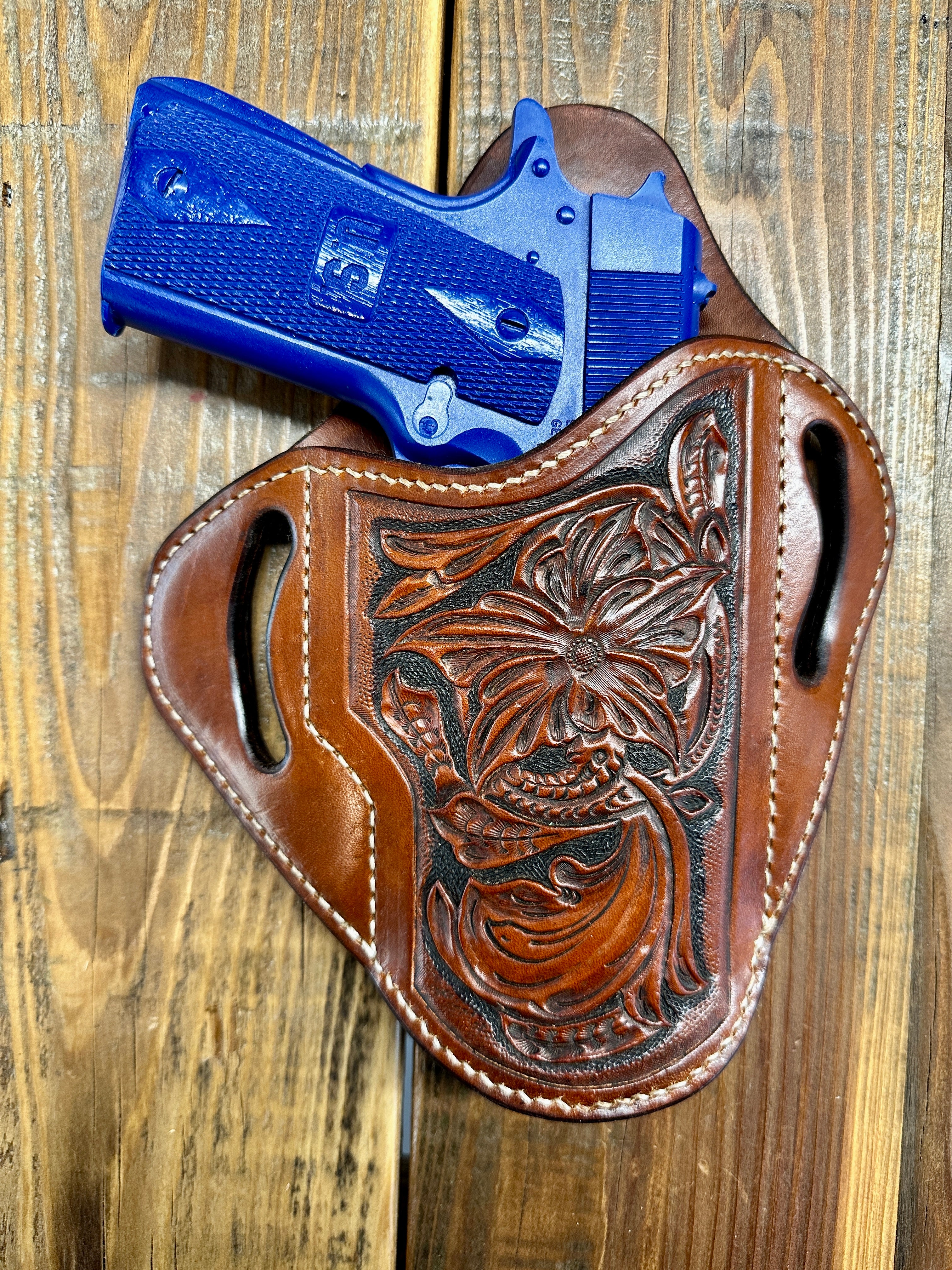 Carved Pancake Holster